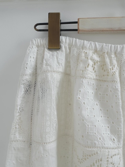 <select>patchwork lace skirt