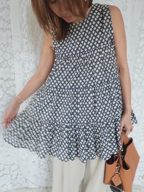 ＜fanaka＞cotton tunic blouse