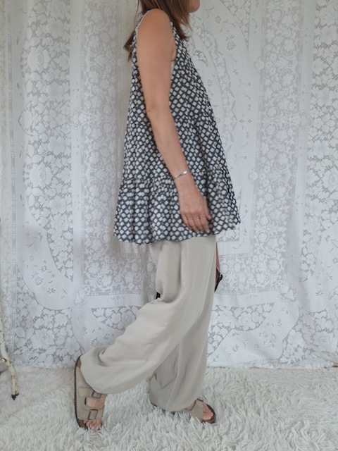 ＜fanaka＞cotton tunic blouse