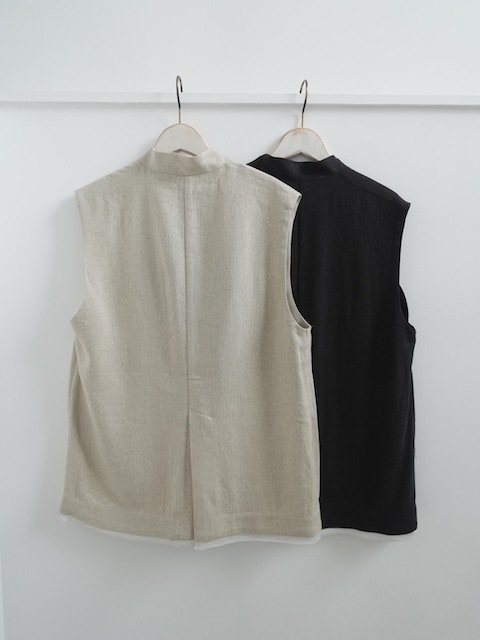＜select＞linen mix gilet