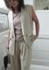 ＜select＞linen mix gilet