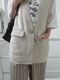 ＜select＞linen mix gilet