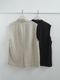 ＜select＞linen mix gilet