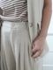 ＜select＞linen mix tuck pants