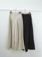 ＜select＞linen mix tuck pants