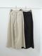 ＜select＞linen mix tuck pants