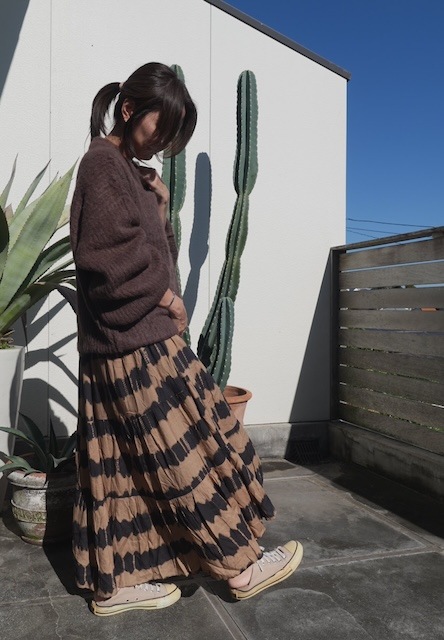 ＜select＞tie dye dress