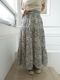 ＜select＞flowerprint skirt