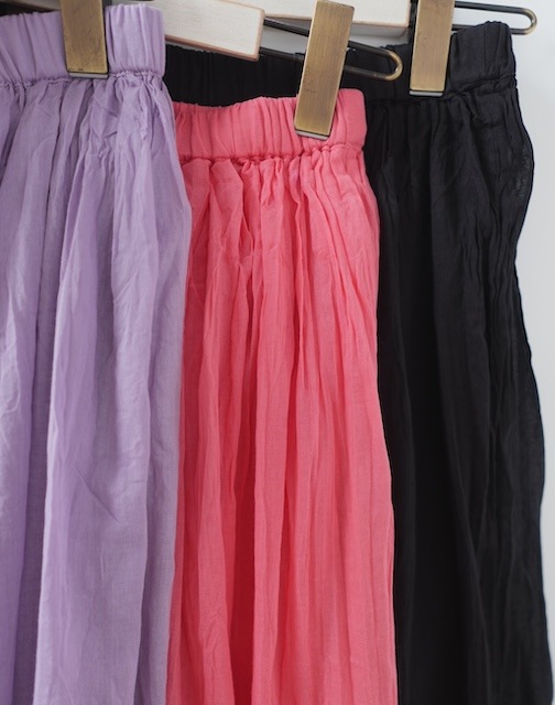 ＜select＞color india cotton skirt