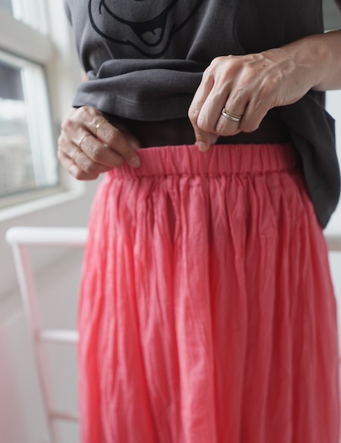 ＜select＞color india cotton skirt