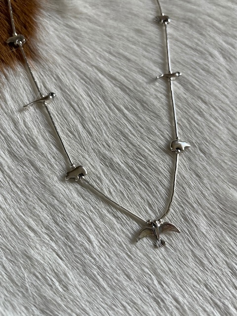 Indian Jewelry》フェティッシュ ネックレス 72cm ☆ 鳥 バード