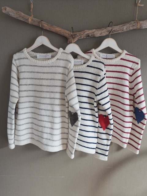 ＜select＞heart elbow oeru knit