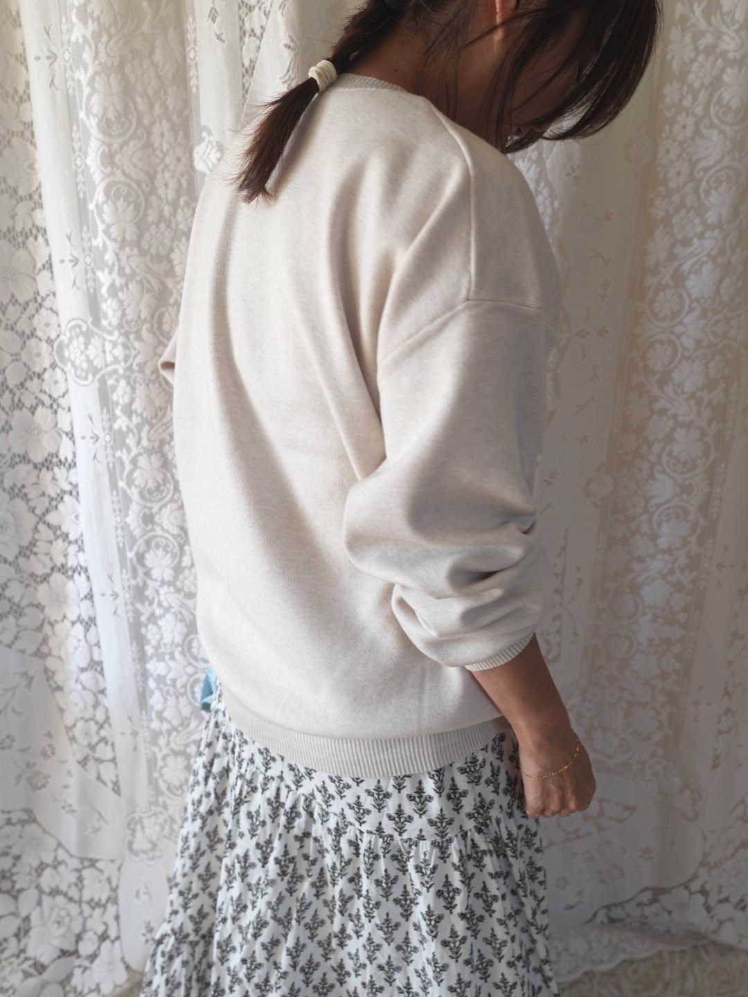 ＜select＞classic crew sweat tops