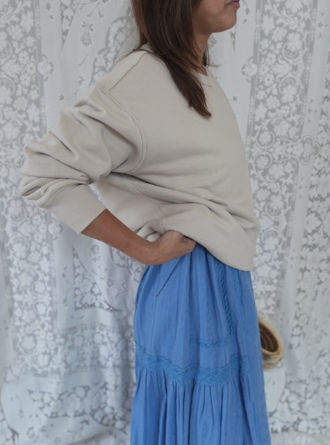 ＜select＞classic crew sweat tops