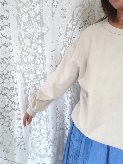 ＜select＞classic crew sweat tops