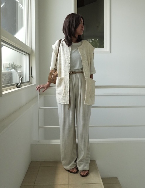 ＜select＞tweed jacke vest