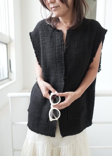 ＜select＞tweed jacke vest