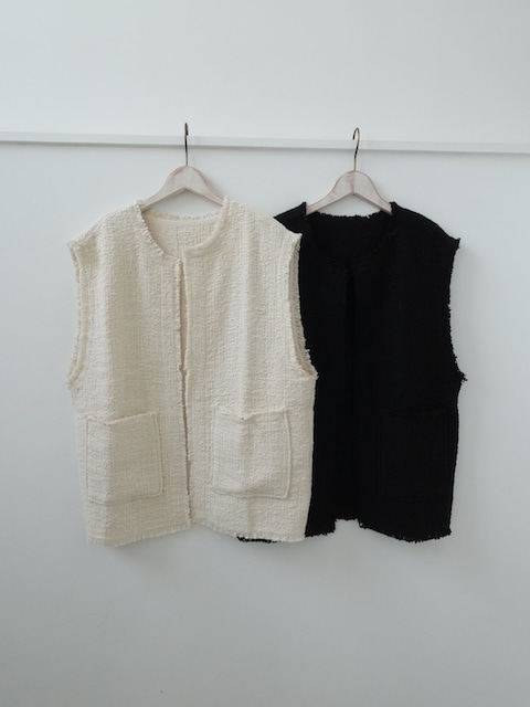 ＜select＞tweed jacke vest