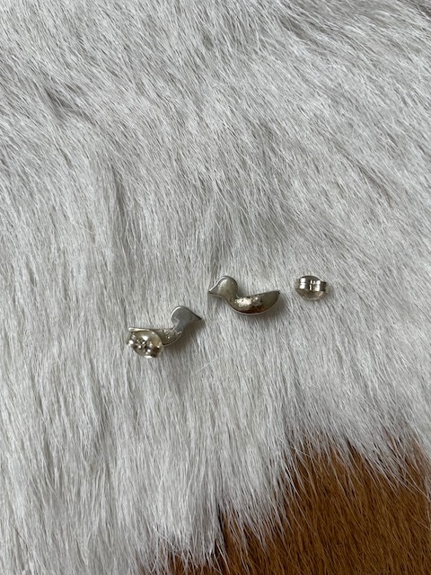 ＜Indian Jewelry＞bird Inlay pierce