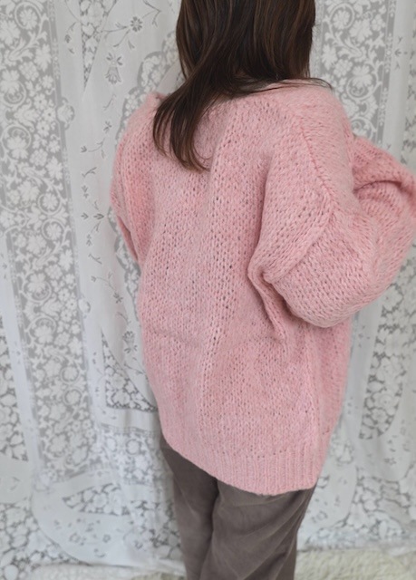 ＜select＞mohair mix knit cardigan