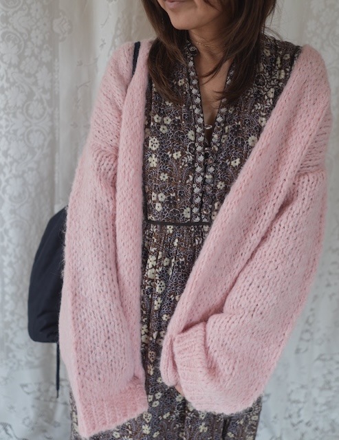＜select＞mohair mix knit cardigan