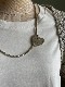 ＜Indian Jewelry＞stamp work heart silver brooch3
