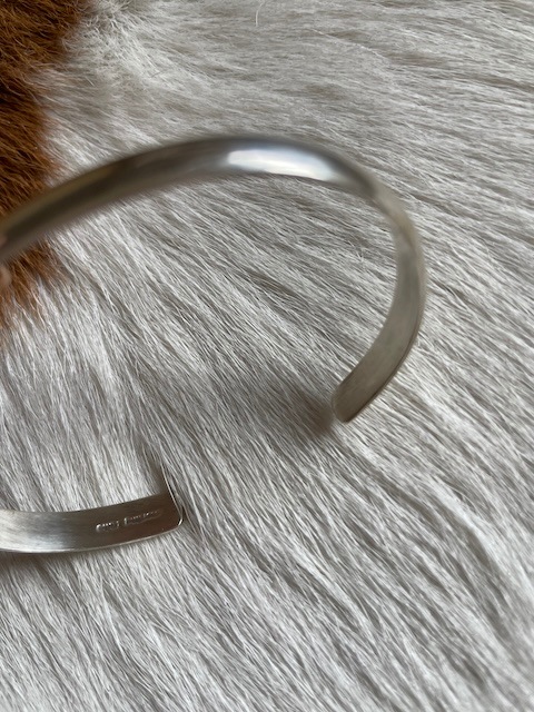＜Indian Jewelry＞plane silver bangle