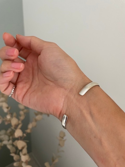 ＜Indian Jewelry＞plane silver bangle
