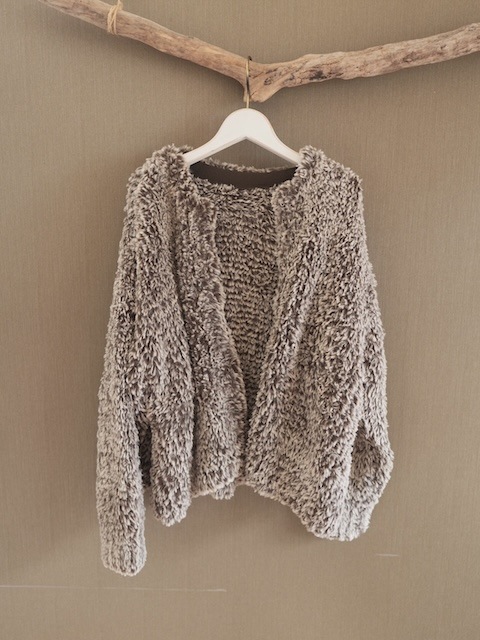 ＜select＞eco fur fluffy cardigan