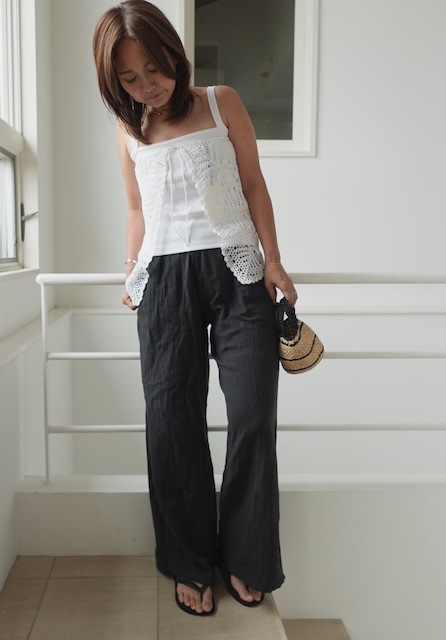<select>linen easy pants