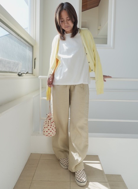 ＜select＞linen easy pants