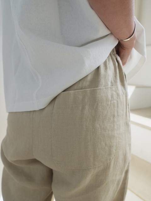＜select＞linen easy pants