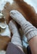 ＜select＞cable knit super long socks