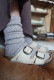 ＜select＞cable knit super long socks