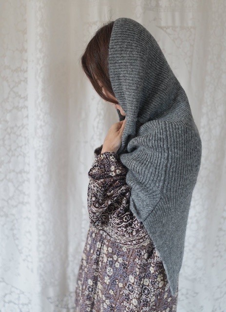 ＜select＞short knit neck warmer