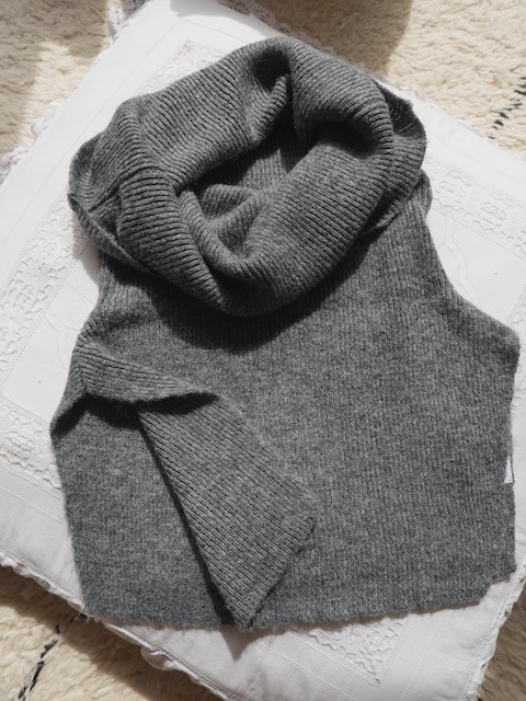 ＜select＞short knit neck warmer