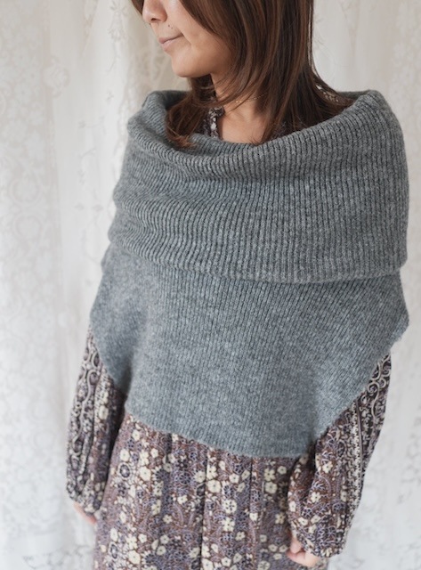 ＜select＞short knit neck warmer