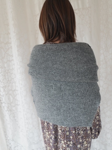 ＜select＞short knit neck warmer