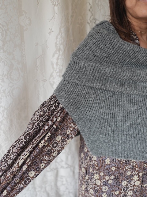 ＜select＞short knit neck warmer