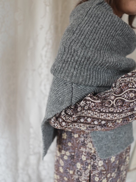 ＜select＞short knit neck warmer