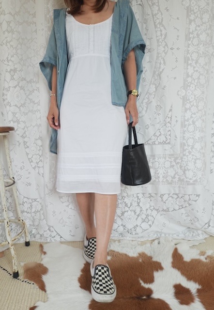 ＜vintage＞cotton onepiece⑤