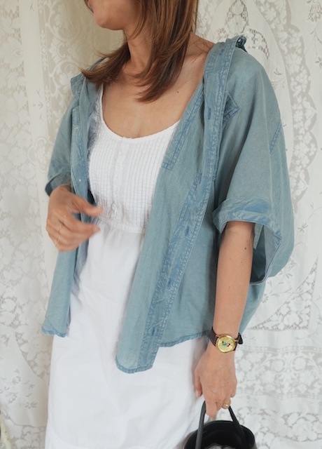 ＜vintage＞cotton onepiece⑤