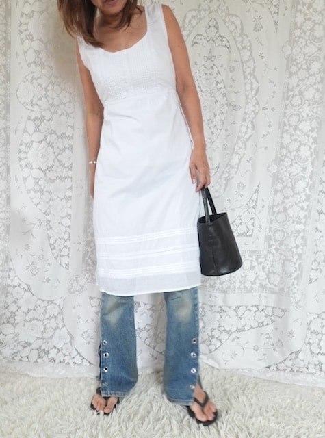 ＜vintage＞cotton onepiece⑤