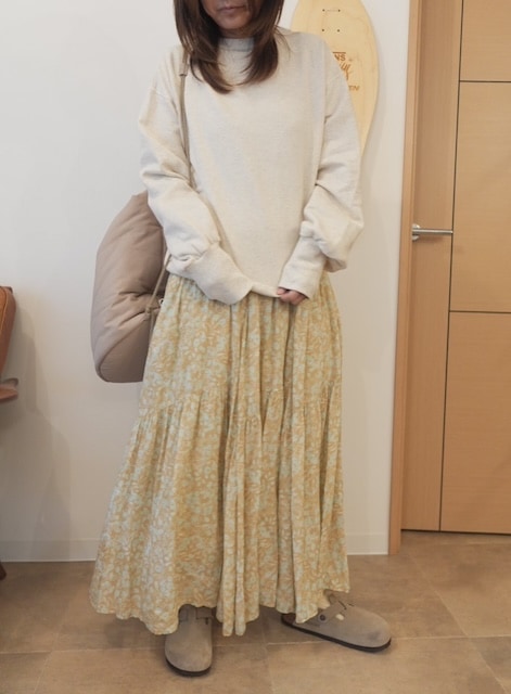 ＜select＞V-Gusset sweat