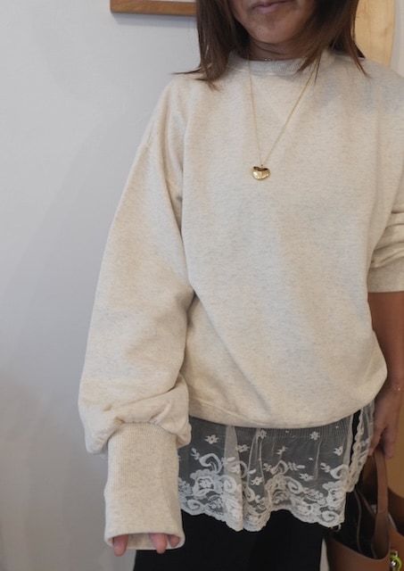 ＜select＞V-Gusset sweat