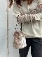＜helen moore＞drawstring vegan fur porch