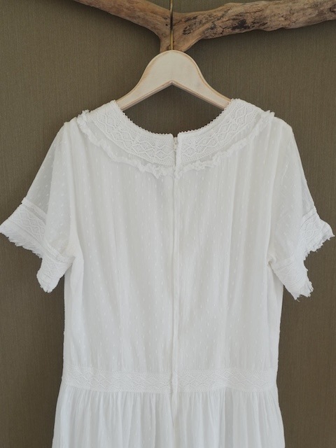 ＜vintage＞cotton lace onepiece⑦