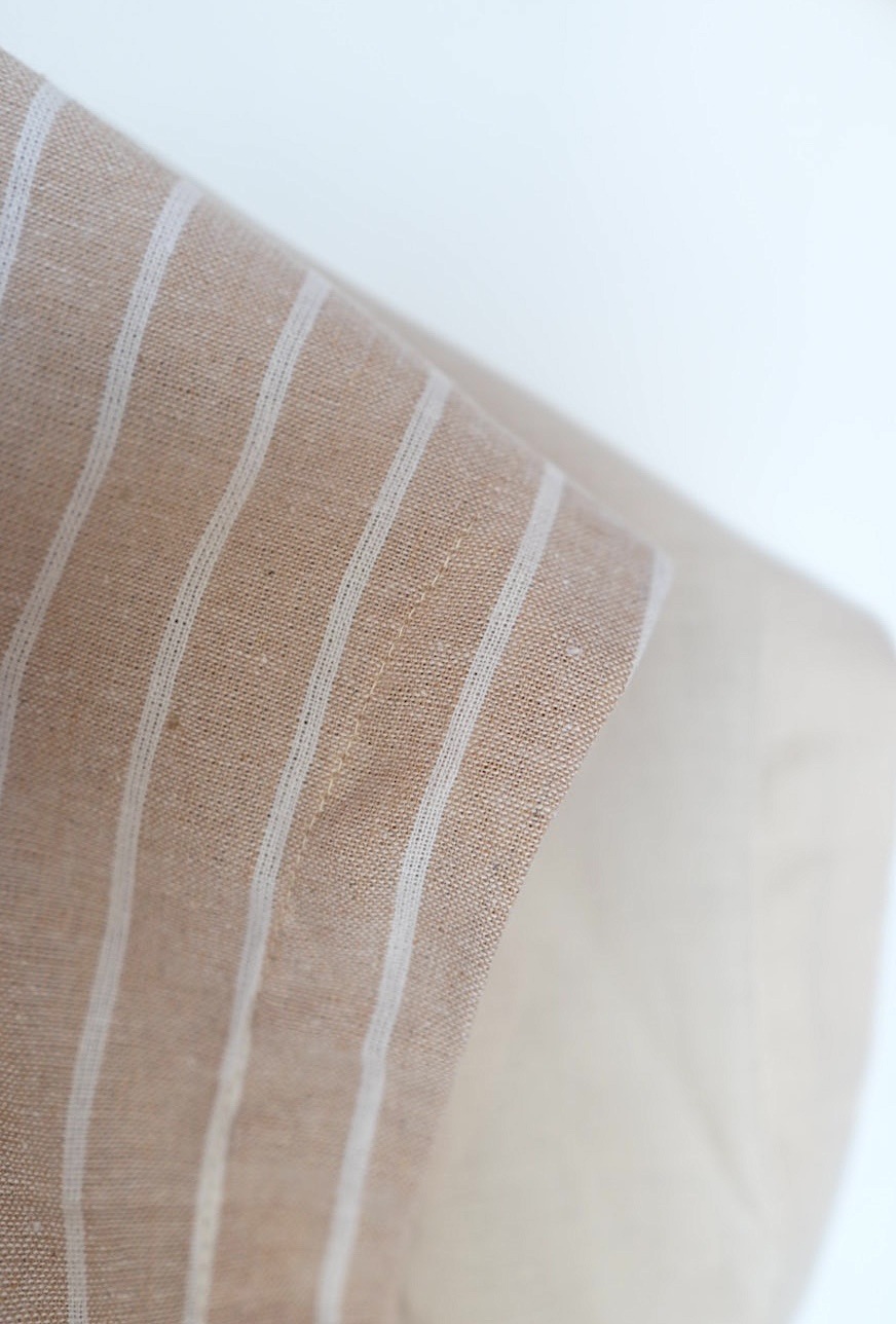 ＜select＞linen mix french sleeve blouse