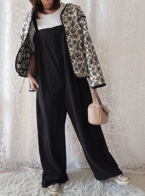 ＜miry dcera＞linen blend salopette