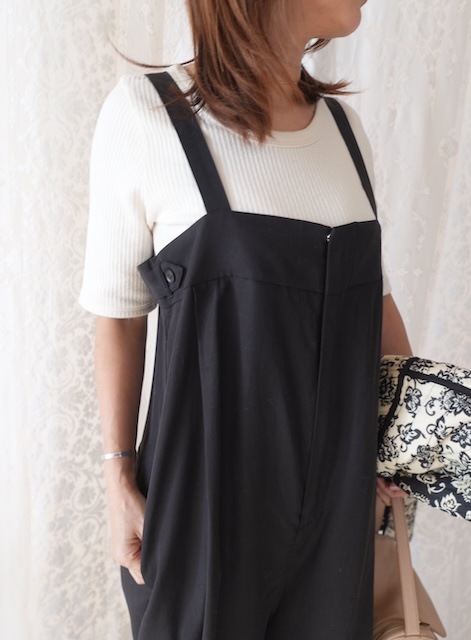 ＜miry dcera＞linen blend salopette
